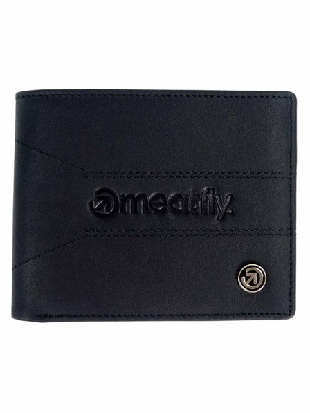 Meatfly Meatfly portofel din piele Zac Premium Black | Negru | Mărime