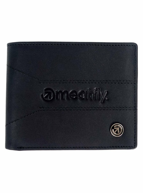Meatfly Meatfly portofel din piele Zac Premium Black | Negru | Mărime