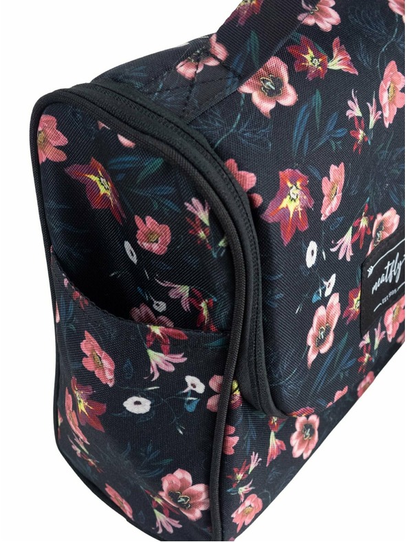 Meatfly Meatfly trusă de toaletă Cara Hibiscus | Neagră | Mărime