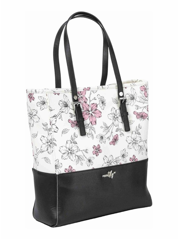 Meatfly Meatfly geantă Slima Blossom White | Albă | Volum 12 L