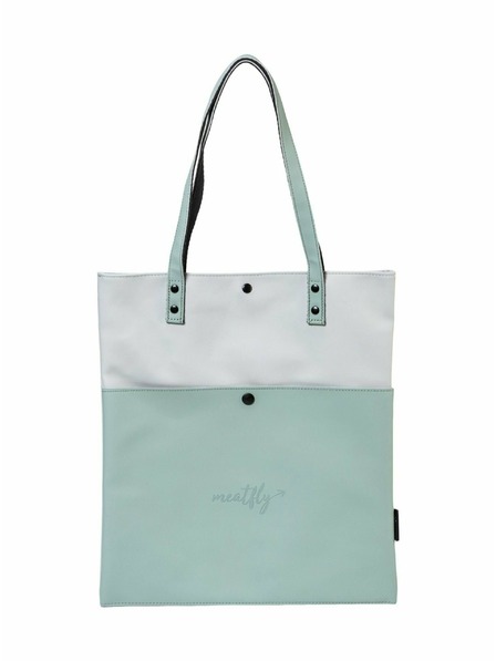 Meatfly Meatfly geantă Janie Mint / Light Grey | Albastră | Volum 3 L
