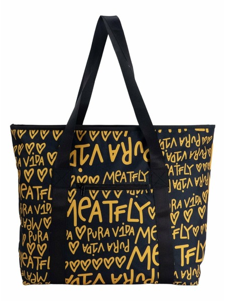 Meatfly Meatfly geantă de plajă X Pura Vida Skye Yellow/Black | Galbenă | Mărime