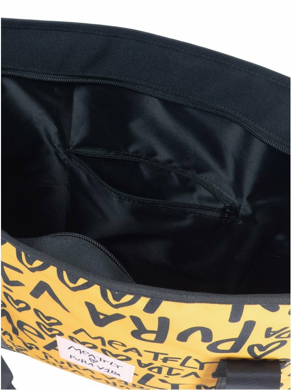 Meatfly Meatfly geantă de plajă X Pura Vida Skye Yellow/Black | Galbenă | Mărime