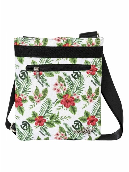 Meatfly Meatfly geantă pentru femei Dixie Alb Tropical | Multicolor | Volum 0,4 L