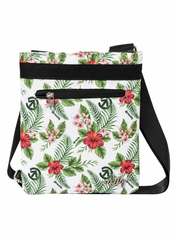 Meatfly Meatfly geantă pentru femei Dixie Alb Tropical | Multicolor | Volum 0,4 L