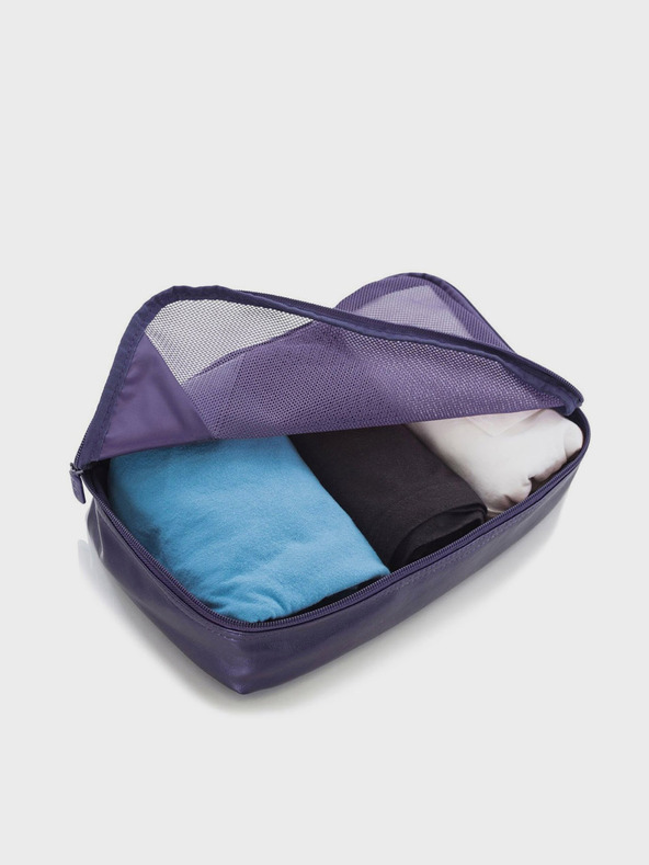 Heys Set de 5 organizatoare de călătorie în culoare albastru închis Heys Metallic Packing Cube 5buc