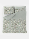 Kvalitex Set lenjerie de pat din satin cu design francez LUXURY COLLECTION 1+2, 240x200, 70x90cm JARO verde