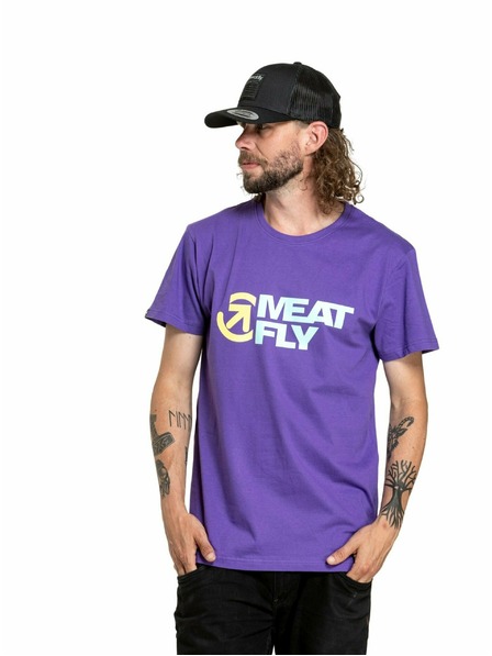 Meatfly Meatfly tricou pentru bărbați Revital Violet | Violet | Mărime