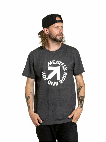 Meatfly Meatfly tricou pentru bărbați Arrow Charcoal Heather | Gri | Mărime