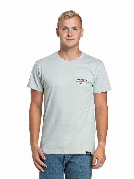 Meatfly Meatfly tricou pentru bărbați Racing Spirit Stone | Maro | Mărime S | 100% bumbac