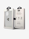 Karl Lagerfeld Karl Lagerfeld IML Glitter Karl și Choupette MagSafe Husă Spate pentru iPhone 15 Pro Max Transparent