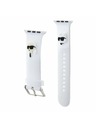 Karl Lagerfeld Karl Lagerfeld Karl și Choupette Head NFT Curea pentru Apple Watch 38/40/41 White