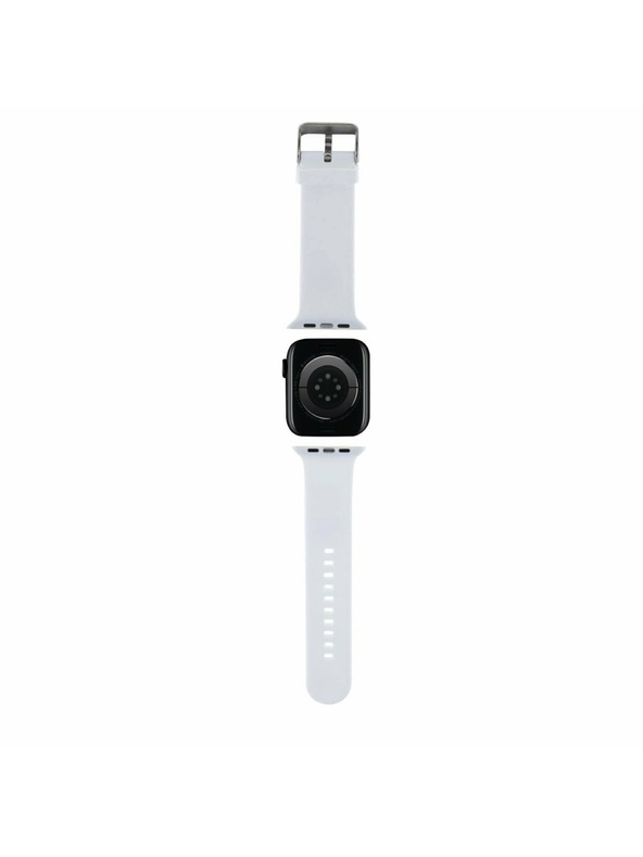 Karl Lagerfeld Karl Lagerfeld Karl și Choupette Head NFT Curea pentru Apple Watch 38/40/41 White
