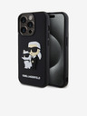 Karl Lagerfeld Karl Lagerfeld 3D Cauciuc Karl și Choupette Husă Spate pentru iPhone 13 Pro Black