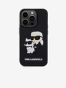Karl Lagerfeld Karl Lagerfeld 3D Cauciuc Karl și Choupette Husă Spate pentru iPhone 13 Pro Black