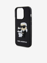 Karl Lagerfeld Karl Lagerfeld 3D Cauciuc Karl și Choupette Husă Spate pentru iPhone 13 Pro Black