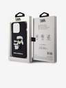 Karl Lagerfeld Karl Lagerfeld 3D Cauciuc Karl și Choupette Husă Spate pentru iPhone 13 Pro Black