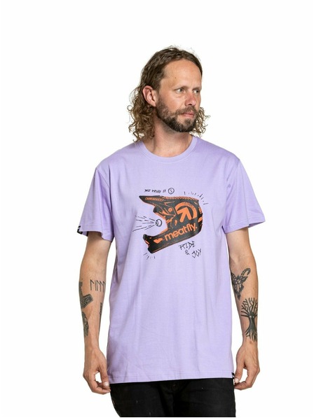 Meatfly Meatfly Tricou Bărbați Fullface Mov Pal | Mov | Mărime