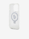 Karl Lagerfeld Ringstand Karl and Choupette MagSafe Carcasă Spate pentru iPhone 15 Pro Max White Karl Lagerfeld