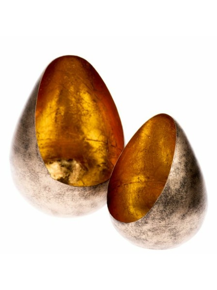 Casa de Engel Suport de lumânări din metal - set de 2, 1/8