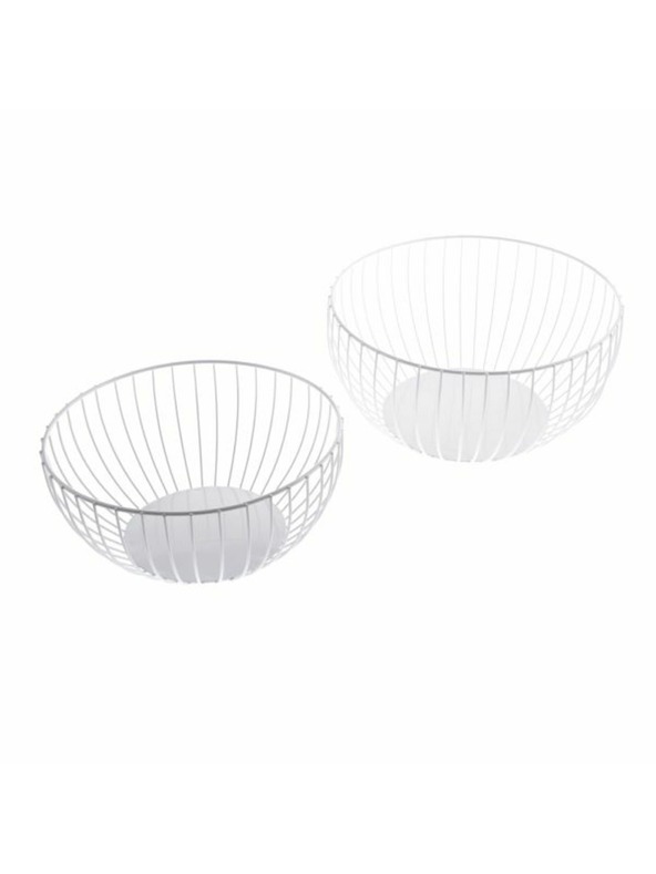 Casa de Engel Bol de metal, alb - set de 2, 0/6