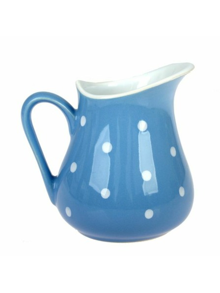 Casa de Engel Ulcior ceramic - albastru deschis cu buline, 500ml, 6/24