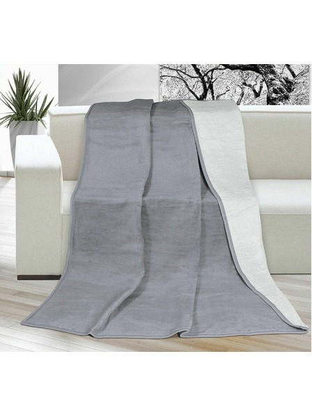 Bellatex Pătură o singură culoare 150x200cm gri deschis / gri închis