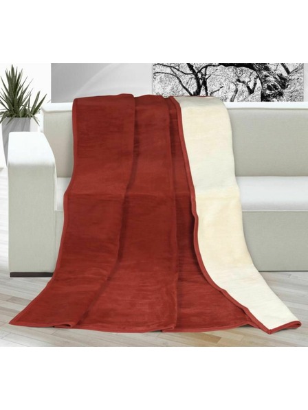 Bellatex Pătură culoare solidă 150x200cm bej deschis / terra