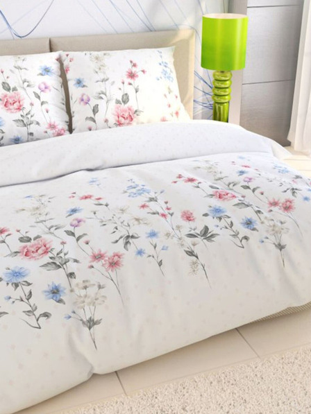 Kvalitex Lenjerie de pat franceză din bumbac DELUX 220x200, 70x90cm LOUKA roz