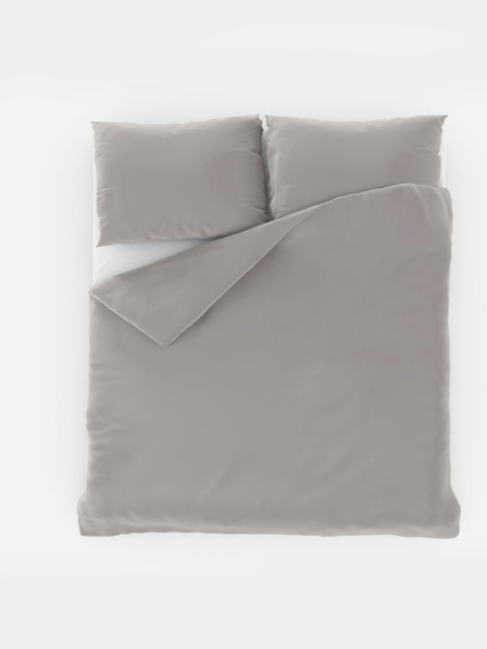 Kvalitex Lenjerie de pat din satin COLECȚIA LUXURY 1+2, 240x200, 70x90cm gri deschis