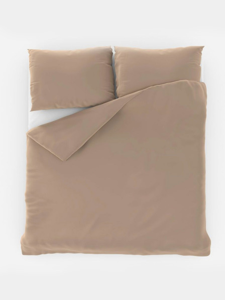 Kvalitex Husă de pilotă din bumbac unicolor 140x200, 70x90cm bej Kvalitex