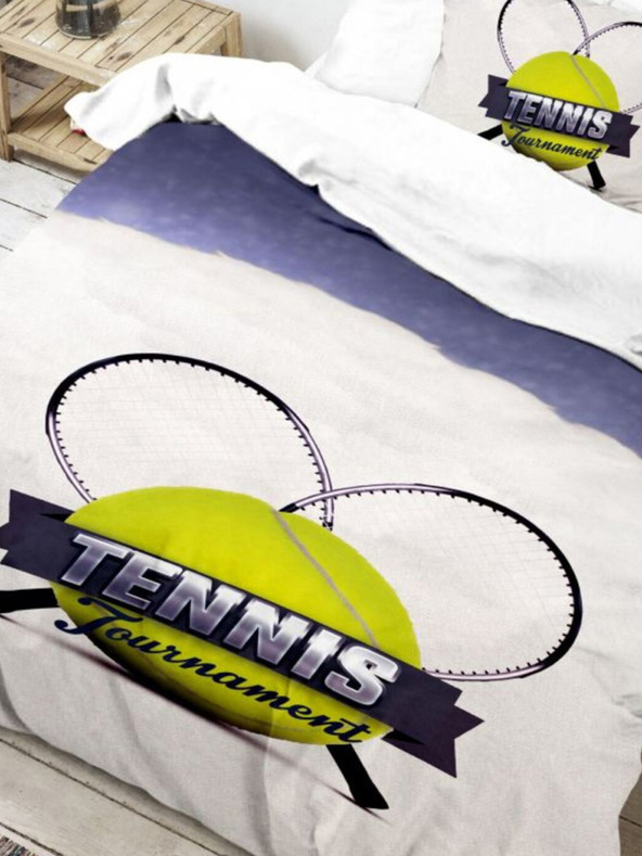 Kvalitex Lenjerie de pat 3D 140x200, 70x90cm Tennis