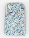 Kvalitex Lenjerie de pat de Crăciun 140x200, 70x90cm FLOATS albastru și bej