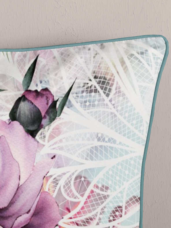 Descanso Lenjerie de pat satin roz și verde Descanso 140 x 220 cm