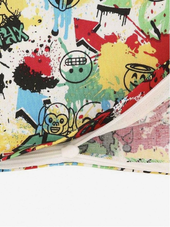 Styx Lenjerie de pat Styx art emoji din satin de bumbac