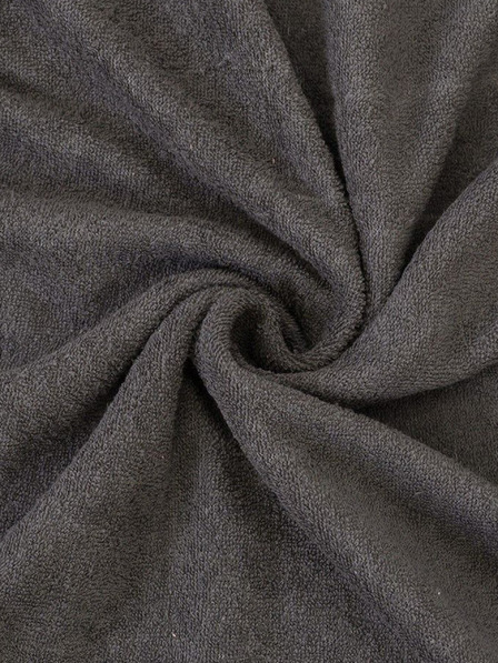 Kvalitex Cearșaf Terry 200x200cm gri închis Kvalitex