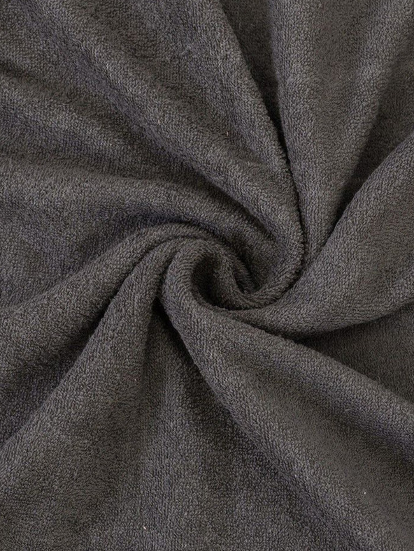 Kvalitex Cearșaf Terry 200x200cm gri închis Kvalitex