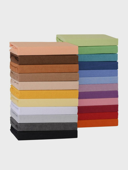 Kvalitex Cearșaf simplu Terry 100x200cm albastru închis Kvalitex