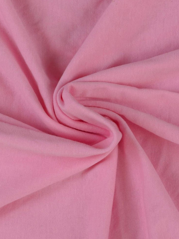 Kvalitex Cearșaf Jersey cu lycra 220x200cm roz deschis Kvalitex