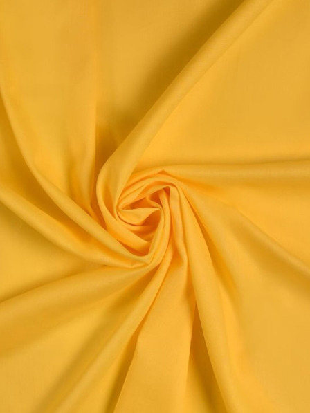 Kvalitex Cearceaf din bumbac cu elastic 90x200cm galben Kvalitex