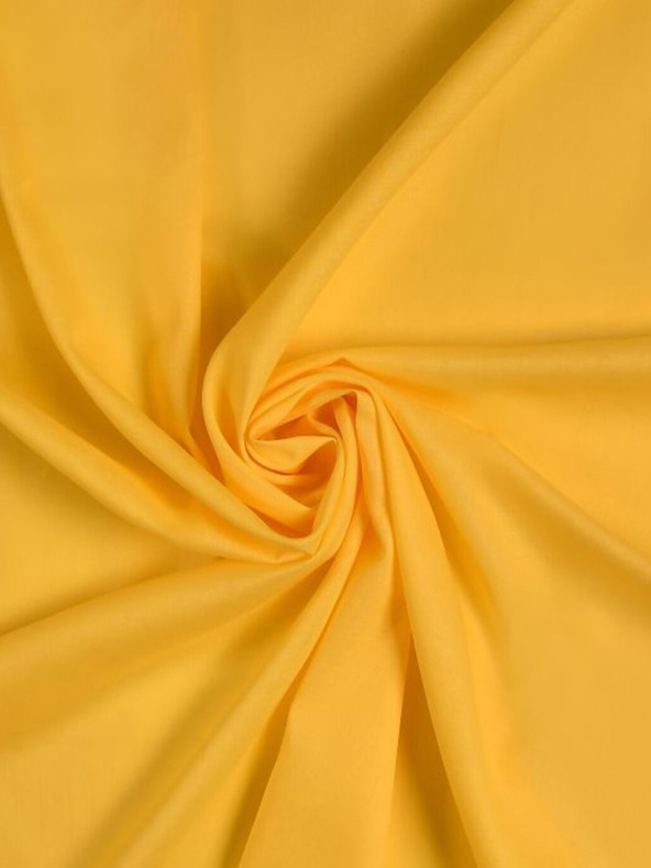 Kvalitex Cearceaf din bumbac cu elastic 90x200cm galben Kvalitex