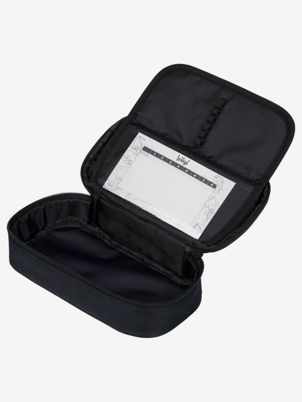 BAAGL  Geantă neagră pentru creioane școlare Baagl Skate Gold