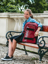 BAAGL  Rucsac școlar roșu skate teribear Baagl