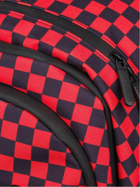 BAAGL  Rucsac școlar roșu skate teribear Baagl