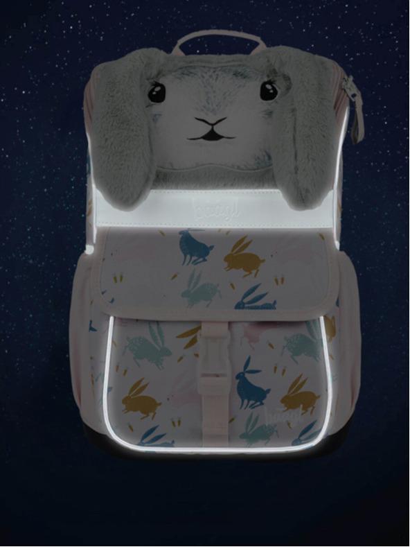 BAAGL  Ghiozdan școlar Bej Zippy Bunny Baagl