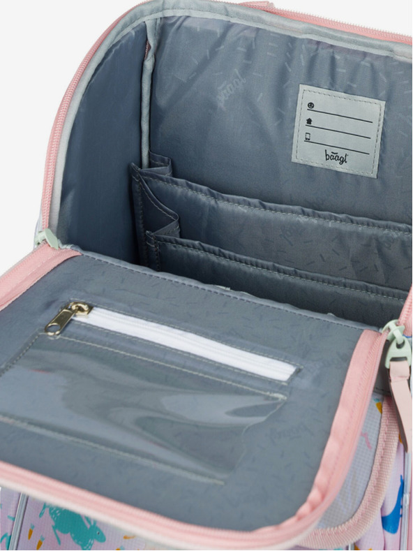 BAAGL  Ghiozdan școlar Bej Zippy Bunny Baagl