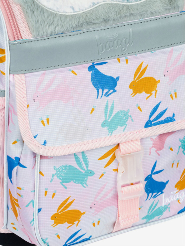 BAAGL  Ghiozdan școlar Bej Zippy Bunny Baagl