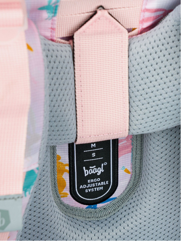 BAAGL  Ghiozdan școlar Bej Zippy Bunny Baagl