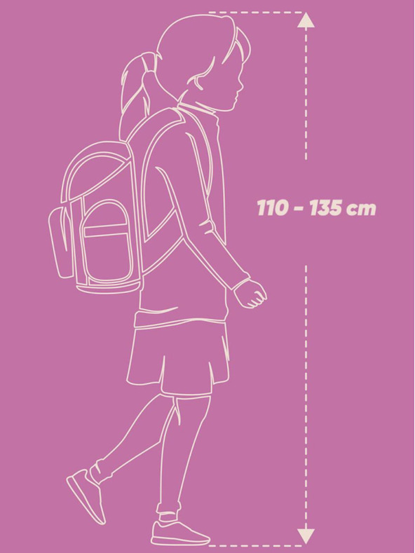 BAAGL  Geantă școlară violet Ergo Baagl Horse