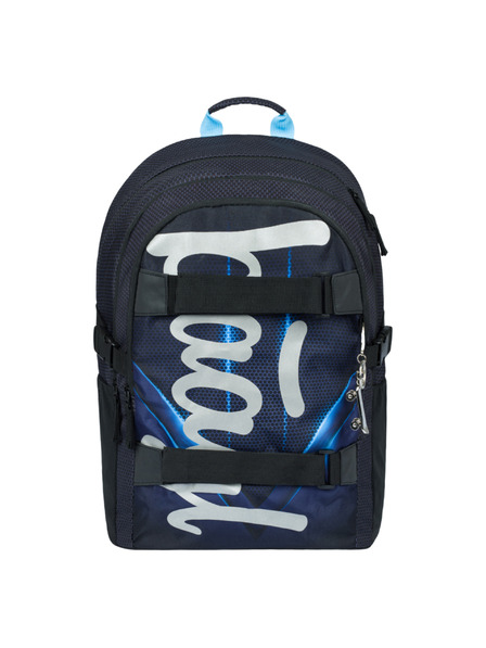 BAAGL  Rucsac școlar negru Skate Bluelight Baagl